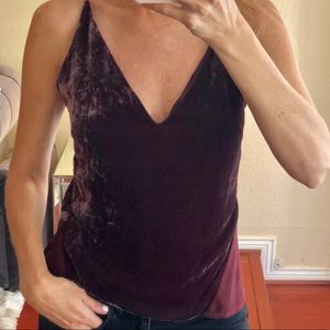 J Brand Crushed Velvet Tank